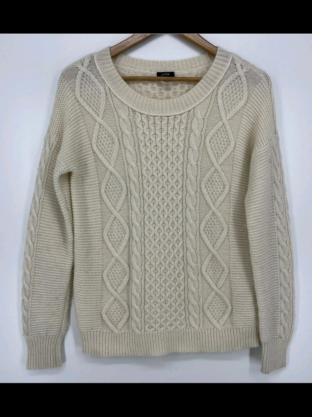art class Cream Cable Knit Crewneck Sweater